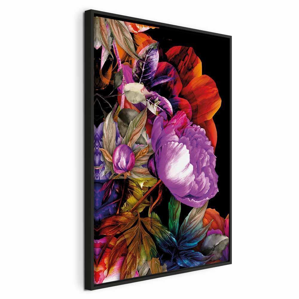 Leinwandbild - Nature in Summer Hues (1-part) - Flower Garden of Inspiration