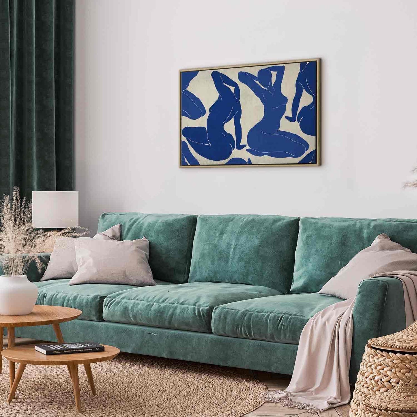 Leinwandbild - Blue femininity