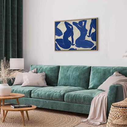 Leinwandbild - Blue femininity