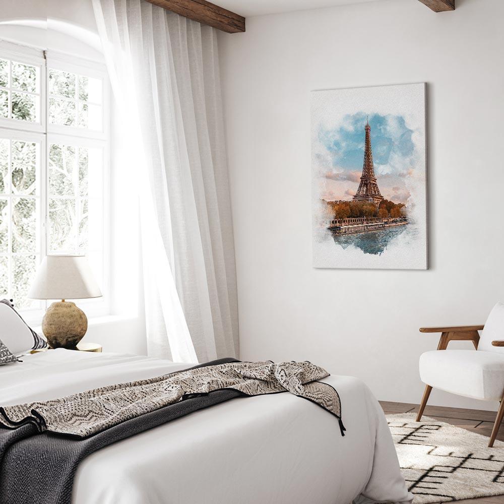 Leinwandbild - Paris View (1 Part) Vertical