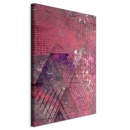 Leinwandbild - Crimson Abstraction (1 Part) Vertical