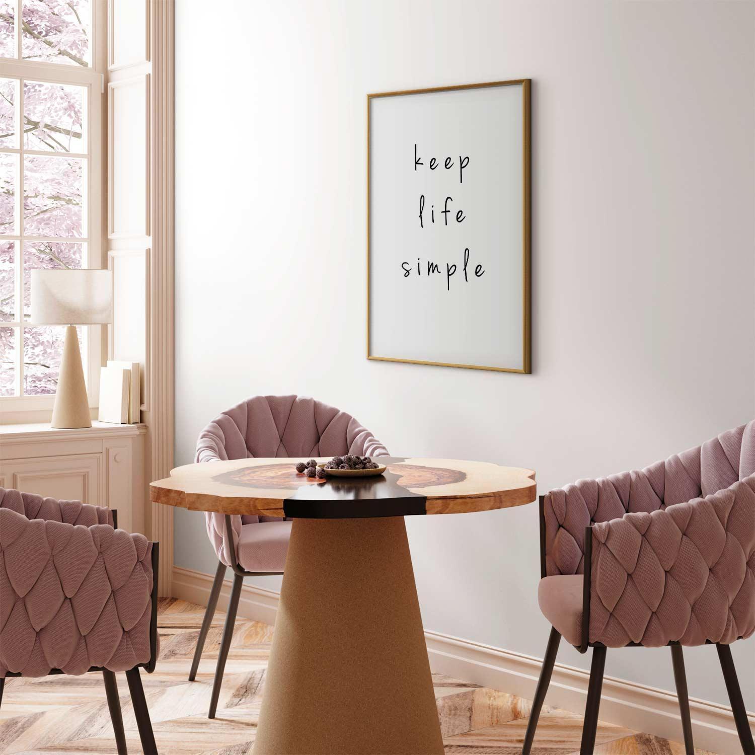 Poster - Keep Life Simple Artgeist