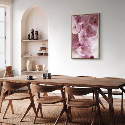 Leinwandbild - Flowery Glamour (1-part) - Flower Petals in Shades of Pink