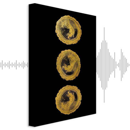 Leinwandbild - Golden Knots (1 Part) Vertical