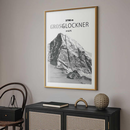 Poster - Majestic mountain peak Glosslockner mountain crown mountain landscape