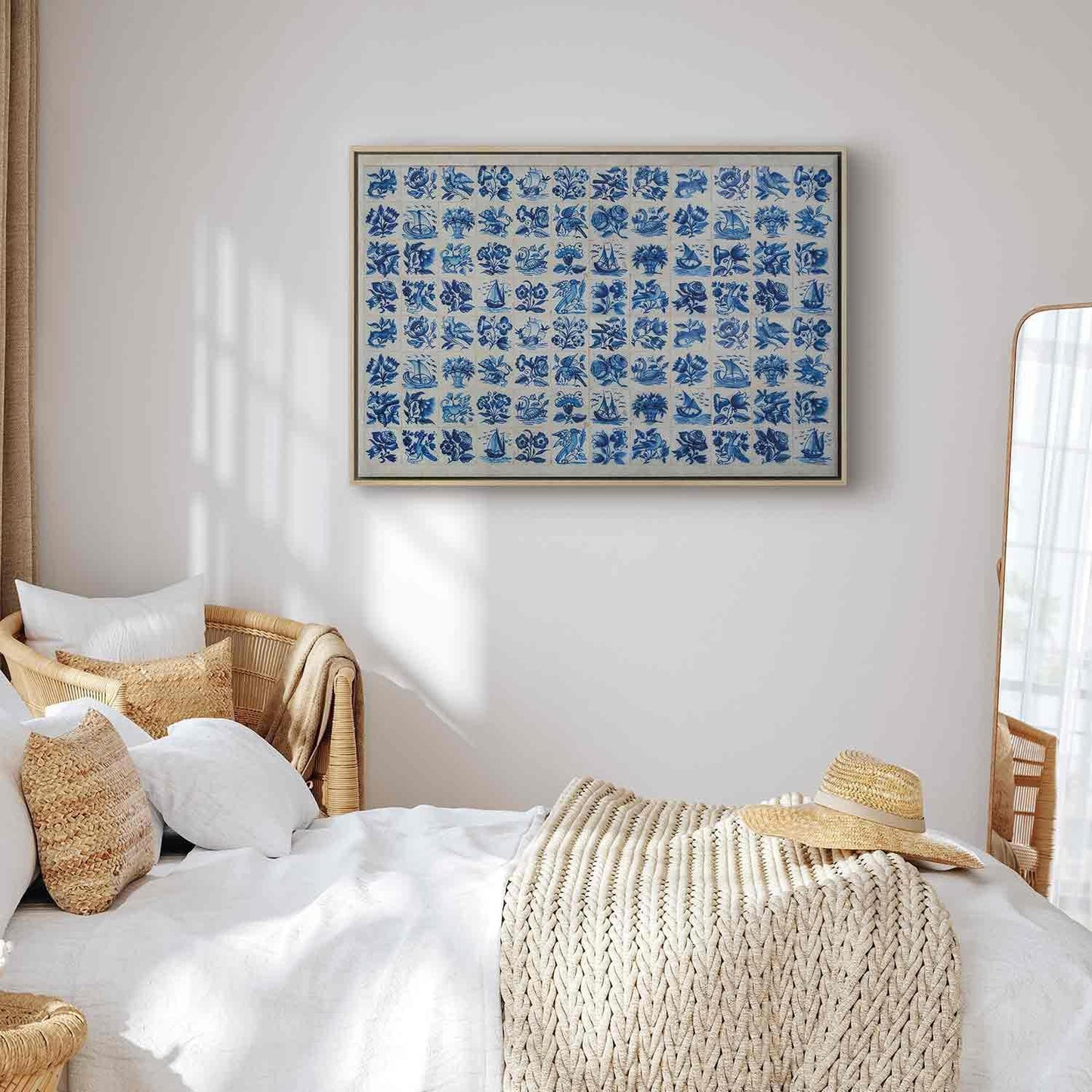 Leinwandbild - Azulejos tiles – traditional Portuguese ceramic tiles