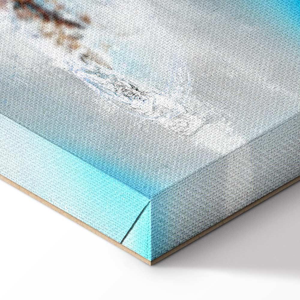 Leinwandbild - Winter Outside the Window (1 Part) Narrow