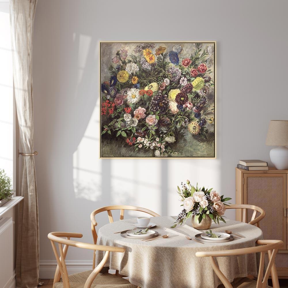 Leinwandbild - Eugène Delacroix – Bouquet of Flowers