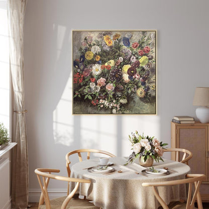 Leinwandbild - Eugène Delacroix – Bouquet of Flowers