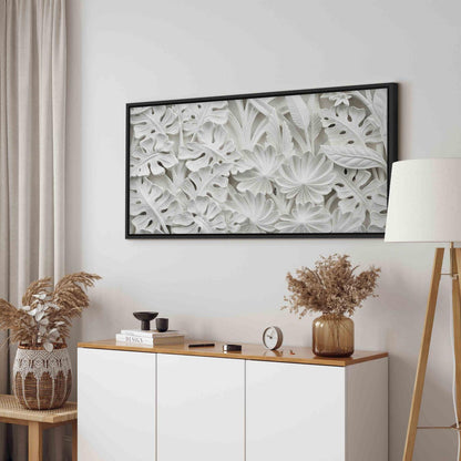 Wandbild Alabaster Garden – Elegantes Blumenmotiv in zarten Farben