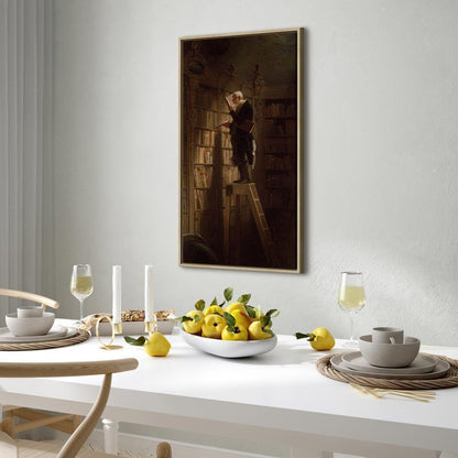 Leinwandbild - Carl Spitzweg – The Bookworm