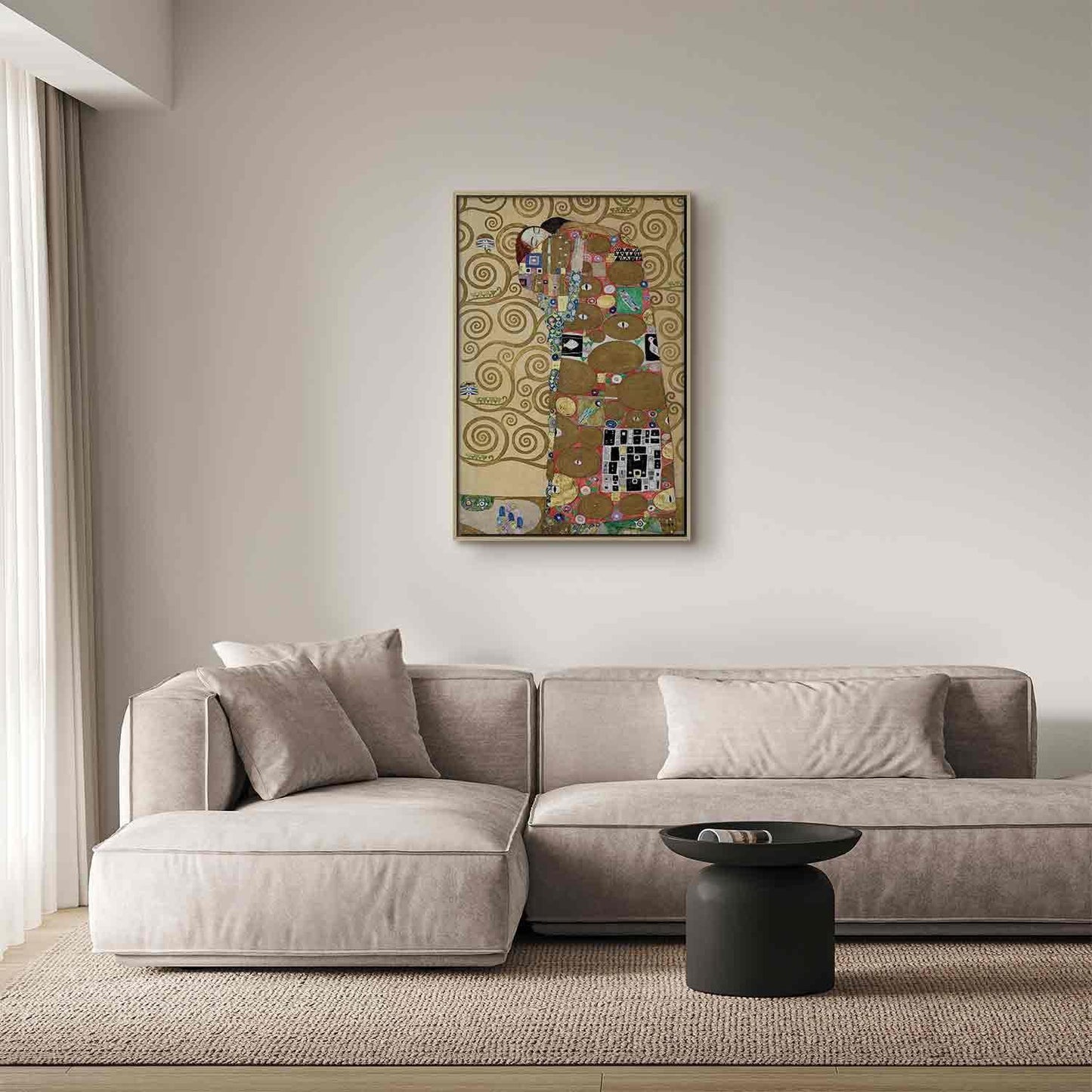 Leinwandbild - Gustav Klimt – The Fulfillment