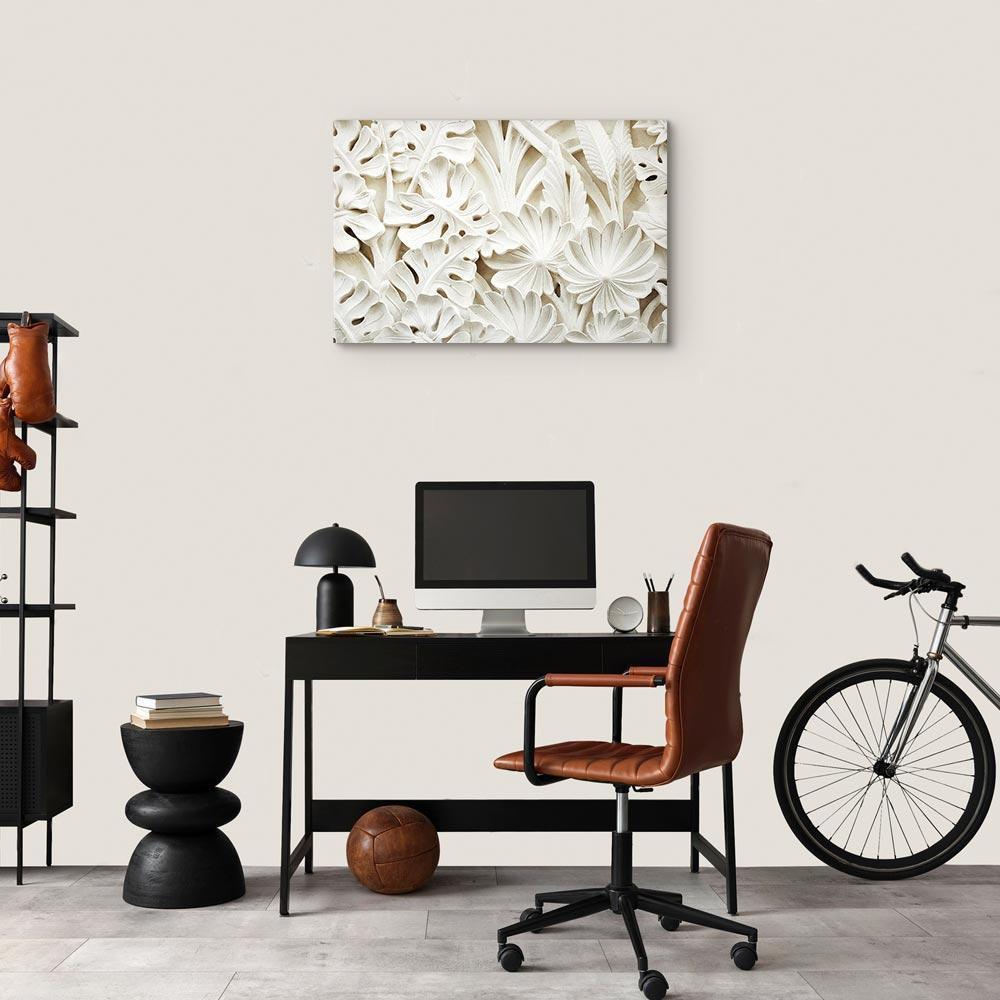 Leinwandbild - Ceramic Leaves (1 Part) Wide