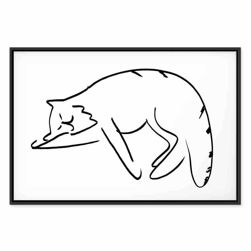 Leinwandbild - Cat's Dreams (1 Part) Vertical