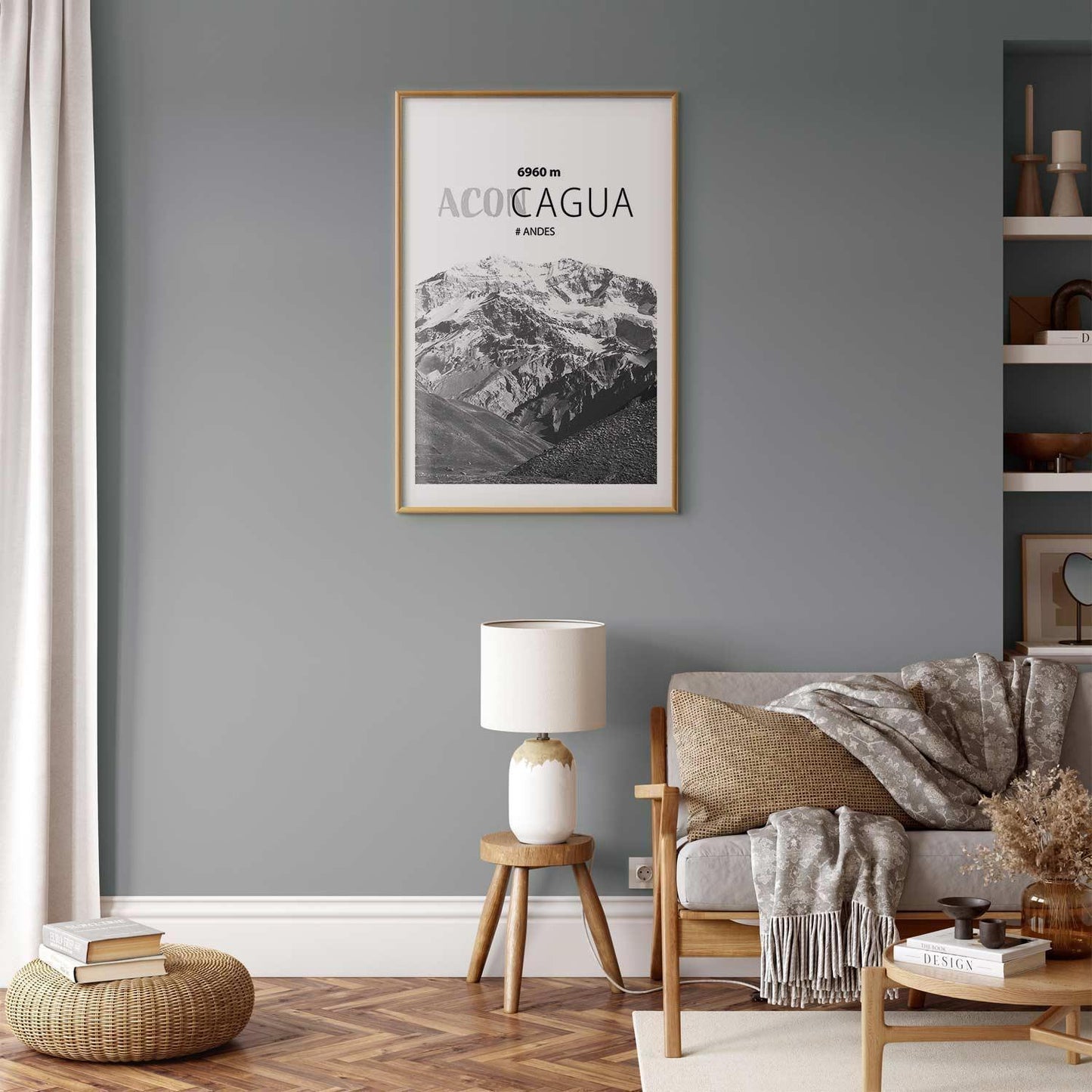Poster - The majestic peak of Aconcagua mountain crown mountain landscape