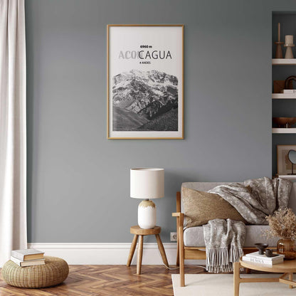 Poster - The majestic peak of Aconcagua mountain crown mountain landscape