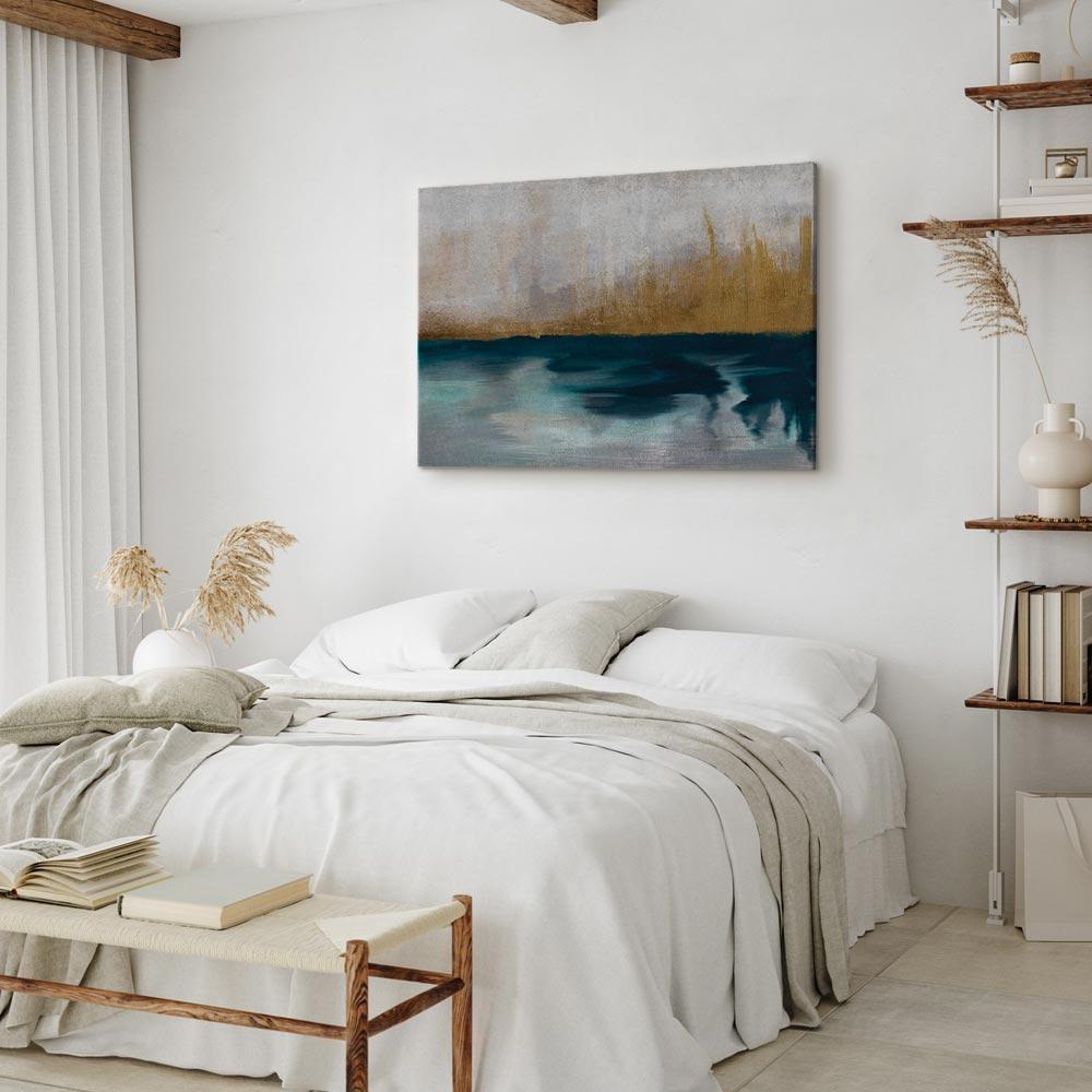 Leinwandbild - Golden Grasses (1 Part) Wide