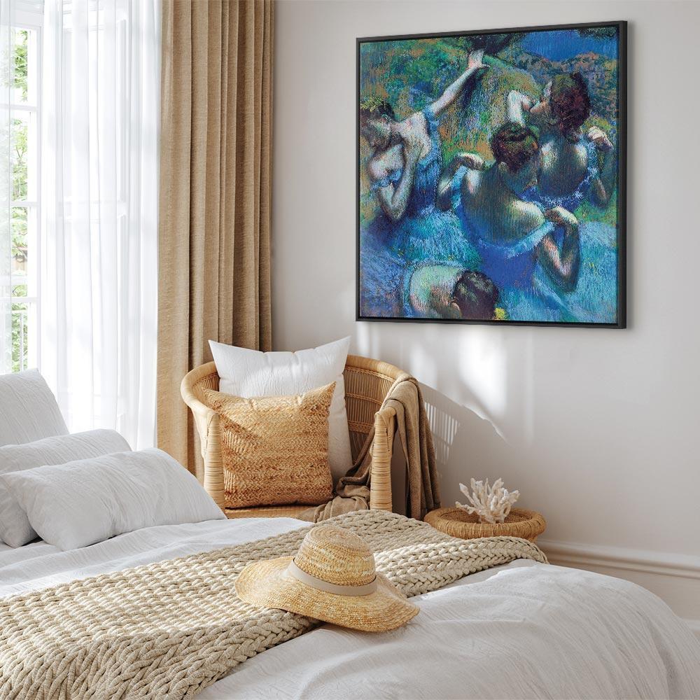 Leinwandbild - Edgar Degas – Blue Dancers II