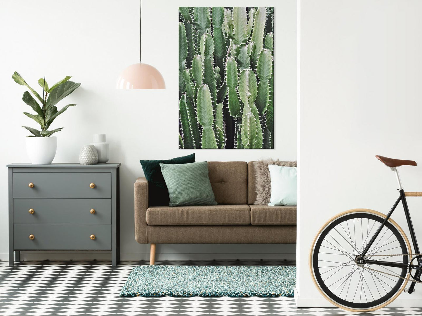 Leinwandbild - Cactus Garden (1 Part) Vertical