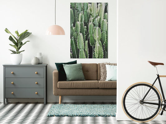 Leinwandbild - Cactus Garden (1 Part) Vertical