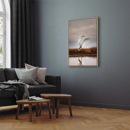 Leinwandbild - Autumn by the Lake (1 Part) Vertical