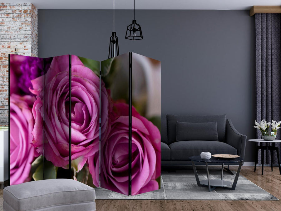 Paravent - Bunch of lila flowers II Artgeist
