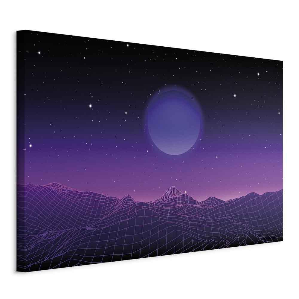 Leinwandbild - Futuristic landscape 2 (1 Part) Wide