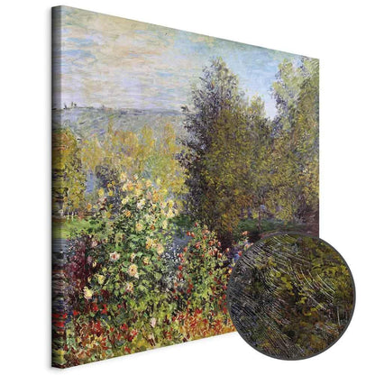 Leinwandbild - Claude Monet – Coin de jardin à Montgeron