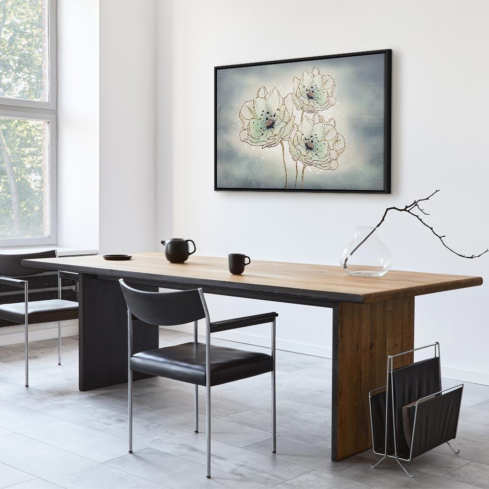 Leinwandbild - Ocean Flowers (1 Part) Wide