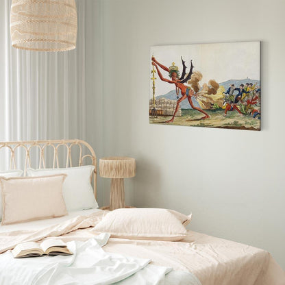 Leinwandbild - Jacques-Louis David – Caricature of the English Government