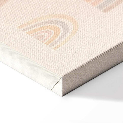 Leinwandbild - August Sky - Various Sizes of Rainbows in Calm Colors