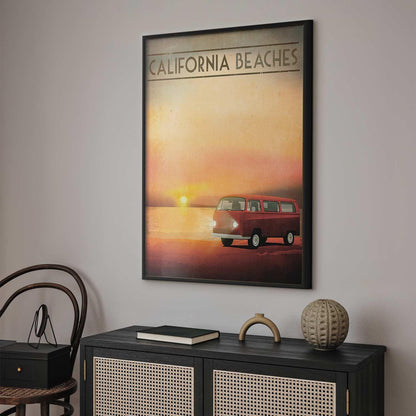 Poster - California Beaches Artgeist