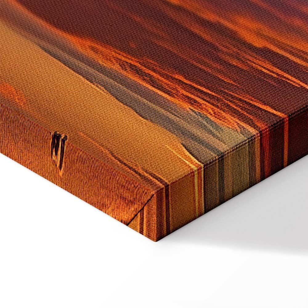 Leinwandbild - Beautiful Sunset - Clouds in Warm Shades