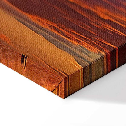 Leinwandbild - Beautiful Sunset - Clouds in Warm Shades