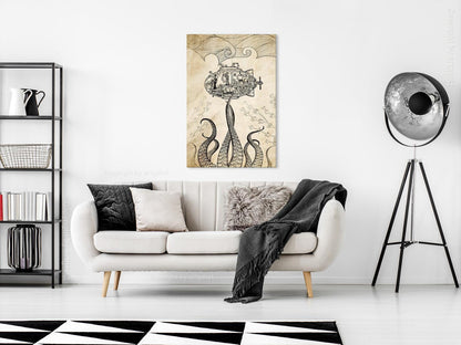 Leinwandbild - Vintage Submarine (1 Part) Vertical Artgeist