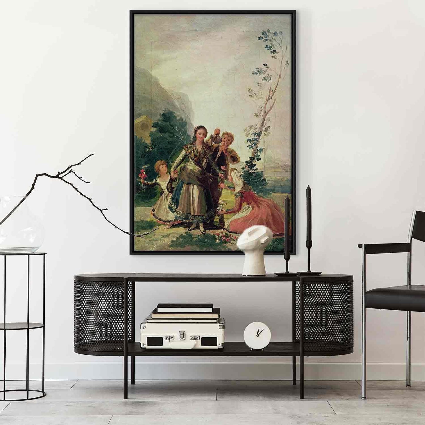 Leinwandbild - Francisco Goya – Spring or the Flower Seller