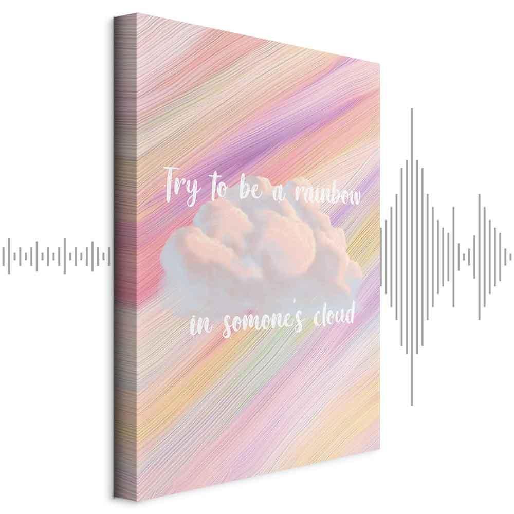 Leinwandbild - Try to Be a Rainbow (1 Part) Vertical