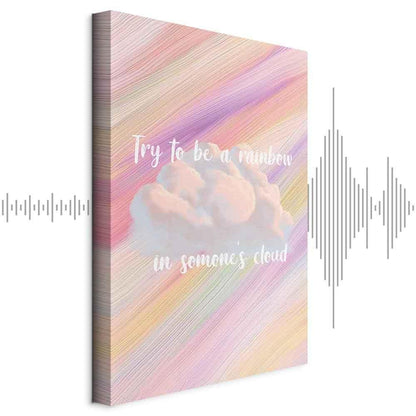 Leinwandbild - Try to Be a Rainbow (1 Part) Vertical