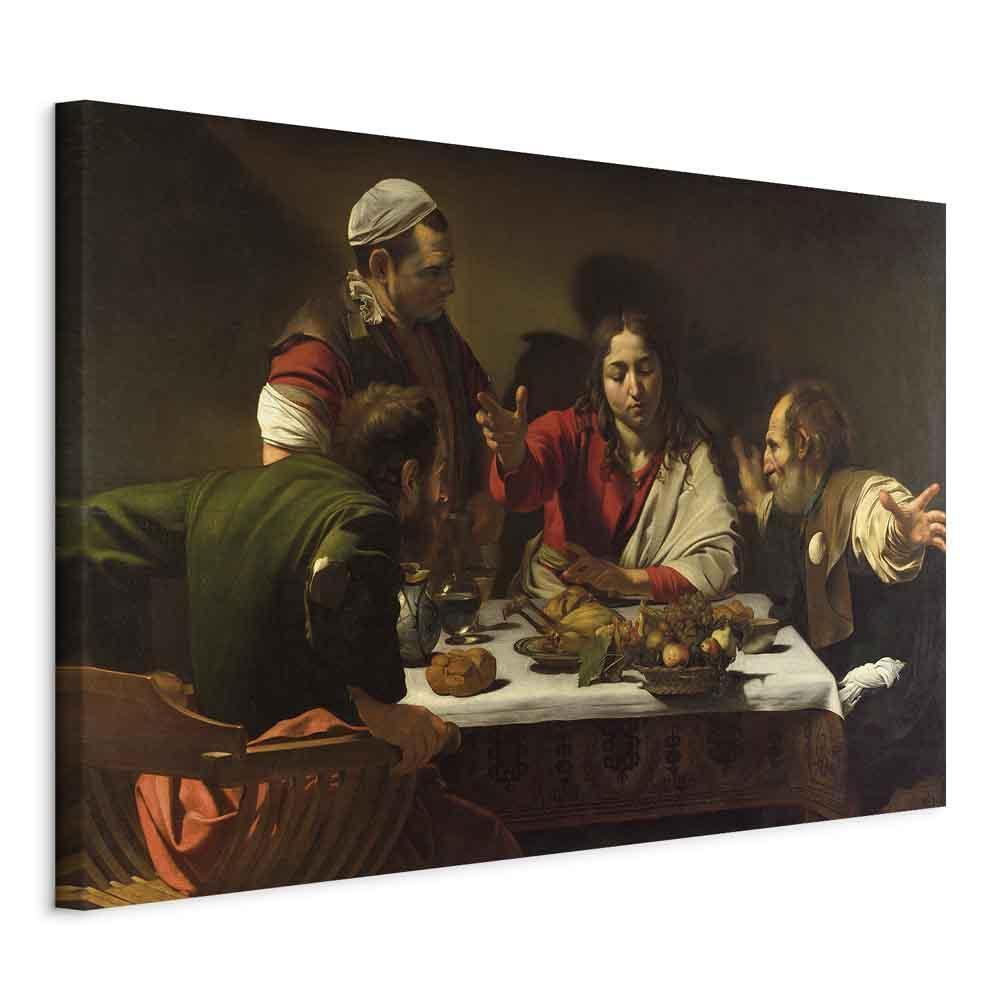 Leinwandbild - Caravaggio – Supper at Emmaus