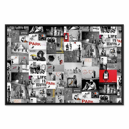 Leinwandbild - Street Art: Banksy