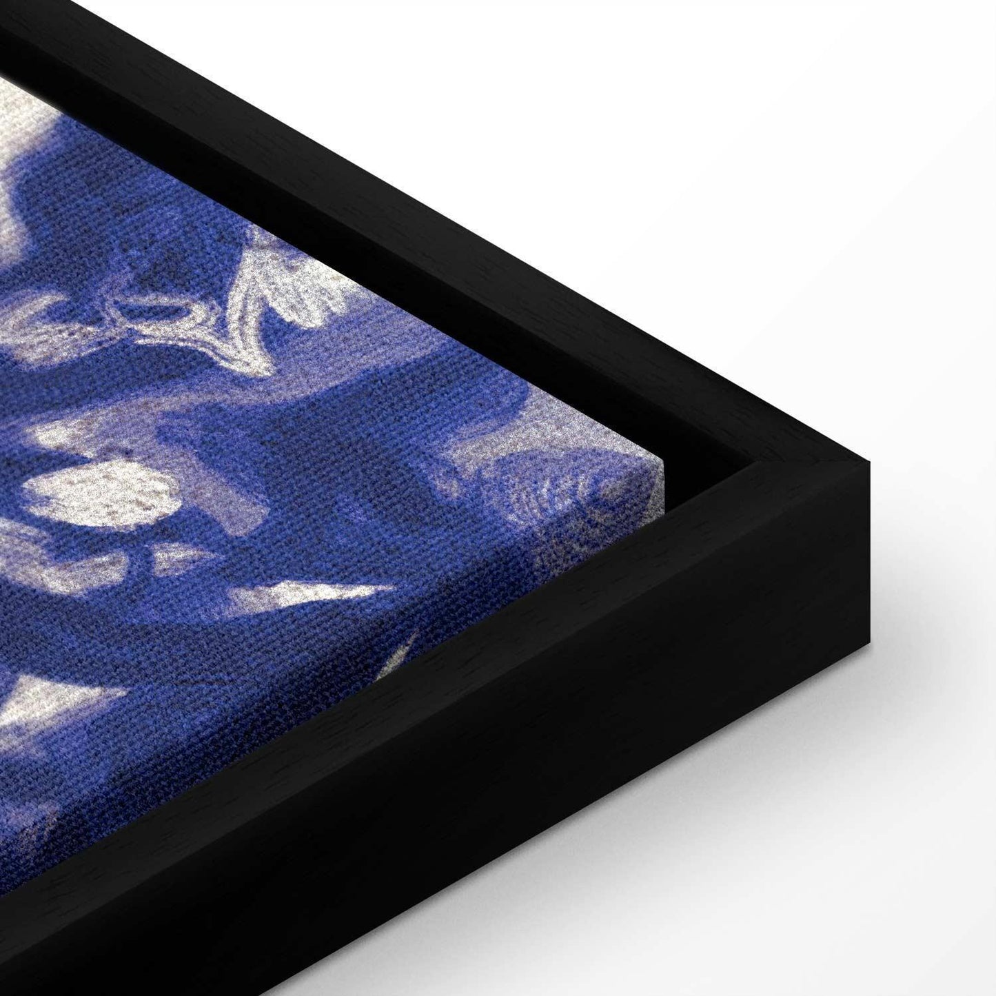 Leinwandbild - Ancient vineyard - three women in a portal painted with blue ink