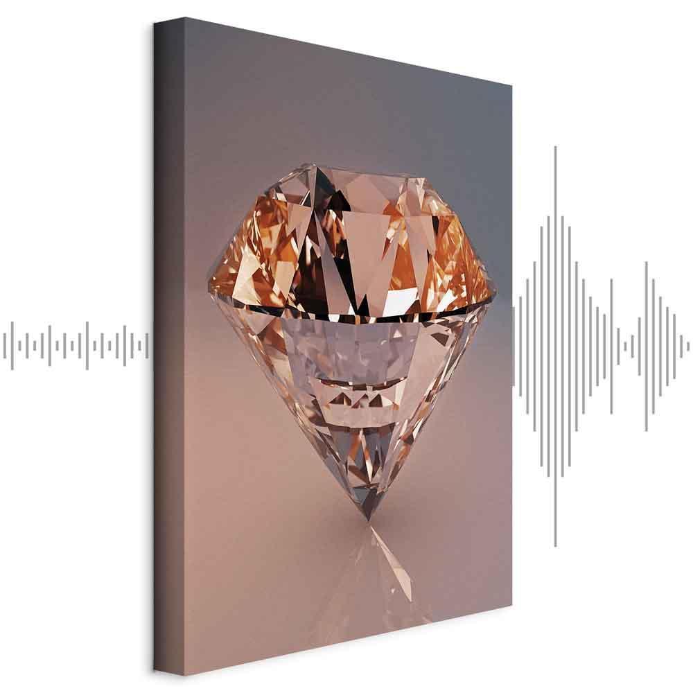 Leinwandbild - Costly Diamond (1 Part) Vertical
