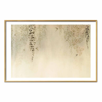 Poster - Beige Hummingbirds