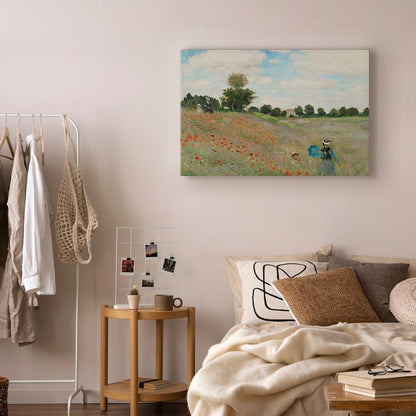 Leinwandbild - Claude Monet – Poppy Field near Argenteuil