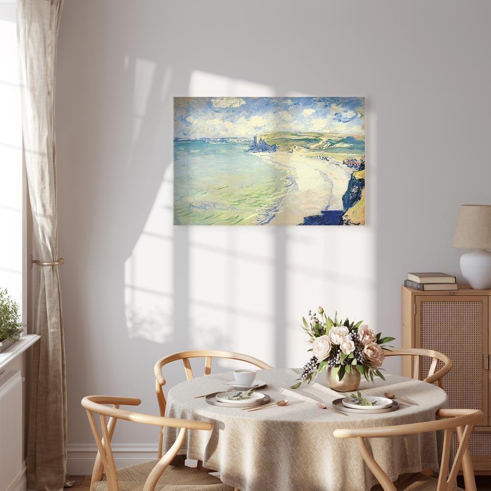 Leinwandbild - Claude Monet – Beach at Pourville