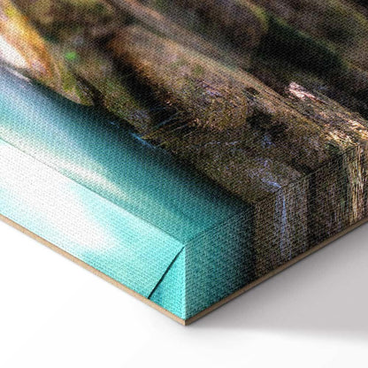 Leinwandbild - Nature: Forest Waterfall