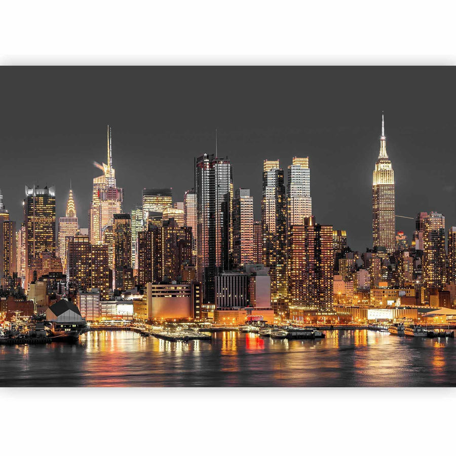 Tapete mit Skyline

