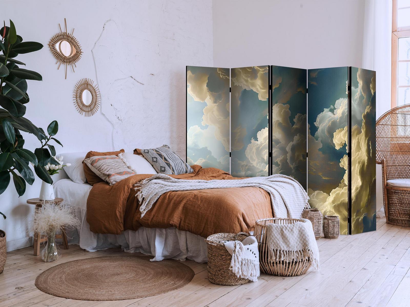 Paravent - Sun and Shadows: A Theatrical Nature Display High Above the Earth Artgeist