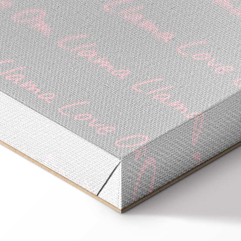 Leinwandbild - Happy Llama (1 Part) Vertical