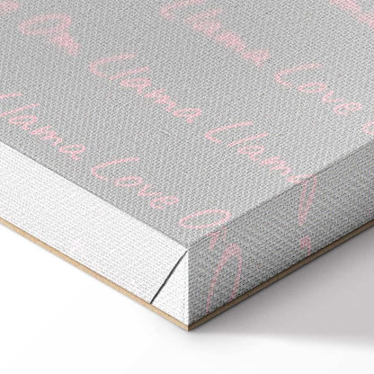 Leinwandbild - Happy Llama (1 Part) Vertical